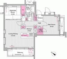 プライムアーバン新宿夏目坂タワーレジデンス 208 間取り図