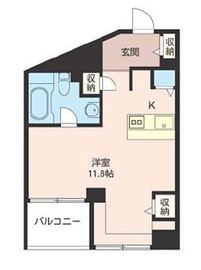 エスティメゾン麻布永坂 802 間取り図