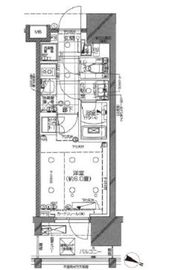 ピアース渋谷ウエスト 8階 間取り図