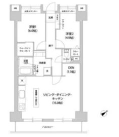 アウルコート南池袋 203 間取り図