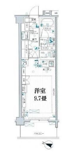 デュオステージ中落合 1階 間取り図