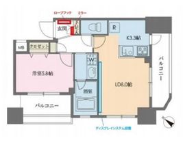 ドゥーエ新川 1001 間取り図