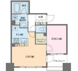 ドゥーエ新川 1102 間取り図