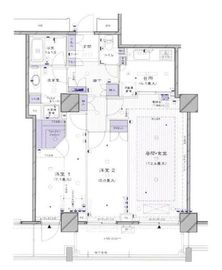 キャナルワーフタワーズウエストタワー 6階 間取り図