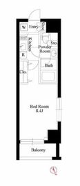 グランパセオ新大塚 203 間取り図