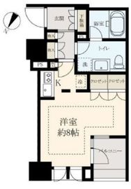 シティハウス東京新橋 8階 間取り図