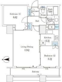 パークフィルヴェール 805 間取り図