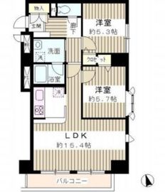 グリーンコート 403 間取り図