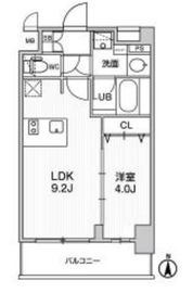 ディームス東陽町2 614 間取り図