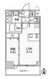 ディームス東陽町2 611 間取り図