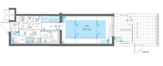 ZOOM広尾 1階 間取り図