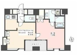 エルフラット新富町 4階 間取り図