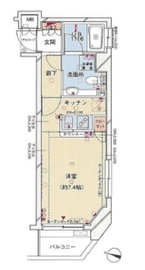 パレステュディオ赤坂 506 間取り図