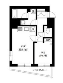 プライブ恵比寿 2階 間取り図