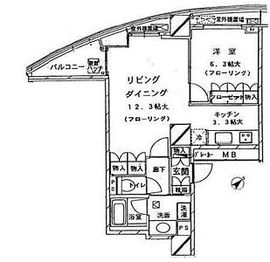 ドレッセ目黒インプレスタワー 3階 間取り図