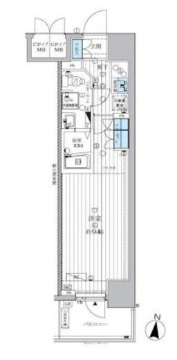 ランドステージ両国 5階 間取り図