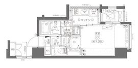 ZOOM月島 8階 間取り図