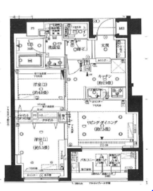 イニシアイオ高田馬場 2階 間取り図