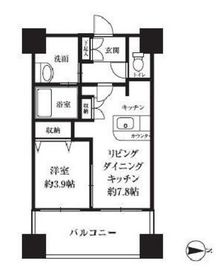 HF西新宿レジデンスウエスト 1004 間取り図