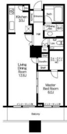 白金タワー 15階 間取り図