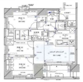 グランスイート八丁堀 6階 間取り図