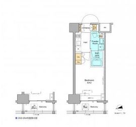 プラウドフラット西早稲田 202 間取り図