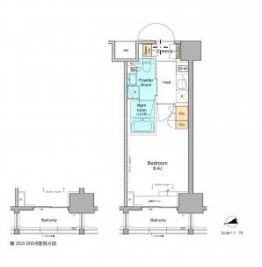 プラウドフラット西早稲田 503 間取り図