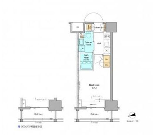 プラウドフラット西早稲田 504 間取り図