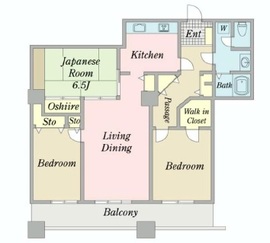 晴海ビュータワー（晴海アイランドトリトンスクエアビュータワー） 39階 間取り図