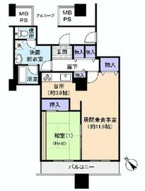 晴海ビュータワー（晴海アイランドトリトンスクエアビュータワー） 5階 間取り図