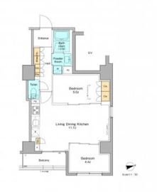 プラウドフラット西早稲田 410 間取り図