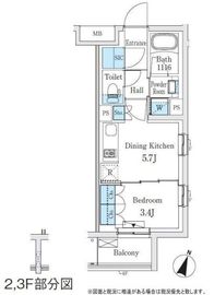 コスモグラシア学芸大学 105 間取り図