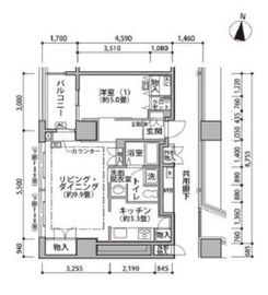 東雲キャナルコートCODAN 19-302 間取り図