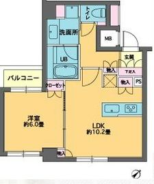 カスタリア東日本橋2 805 間取り図