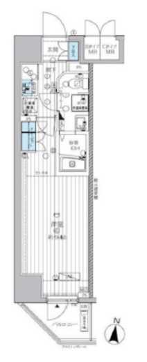 ランドステージ両国 3階 間取り図