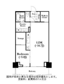 河田町ガーデン 1-2911 間取り図