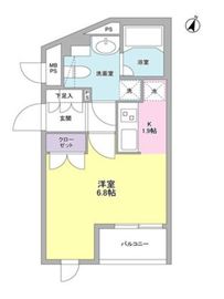 コンフォリア麻布台 302 間取り図