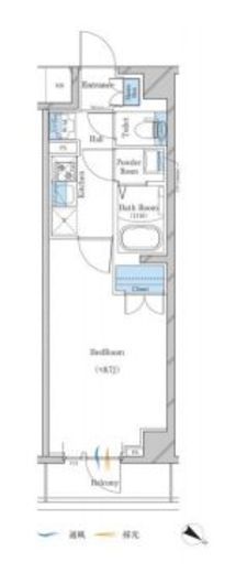 ガリシア下丸子リバーサイド 205 間取り図