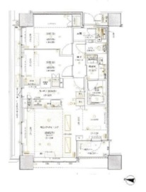 ブリリアタワーズ目黒 23階 間取り図