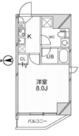 ジェノヴィア蒲田スカイガーデン 6階 間取り図