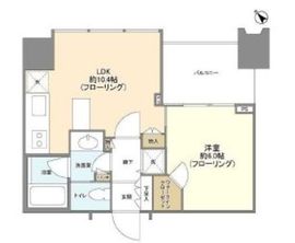 シティタワー麻布十番 8階 間取り図