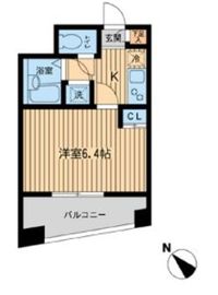 エスティメゾン千駄木 1303 間取り図