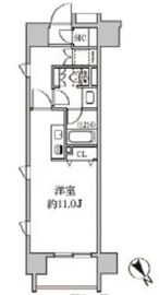 クリオ五反田 1106 間取り図