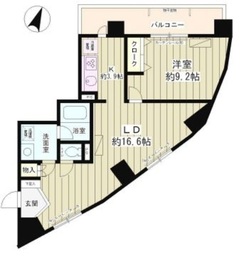 エスタシオン西新宿 701 間取り図