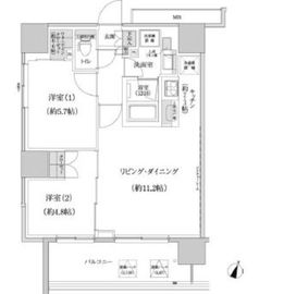 パークハビオ渋谷本町レジデンス 922 間取り図