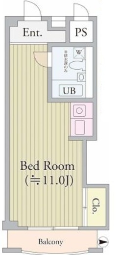 パークグレース新宿 1001 間取り図