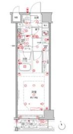 クレイシアIDZ王子 4階 間取り図