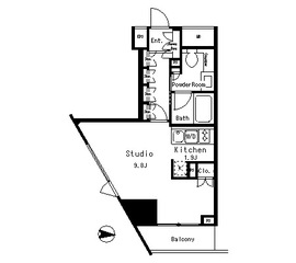 ベイサイドタワー晴海 601 間取り図