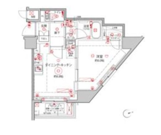 クレイシアIDZ王子 4階 間取り図