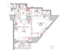 クレイシアIDZ王子 4階 間取り図
